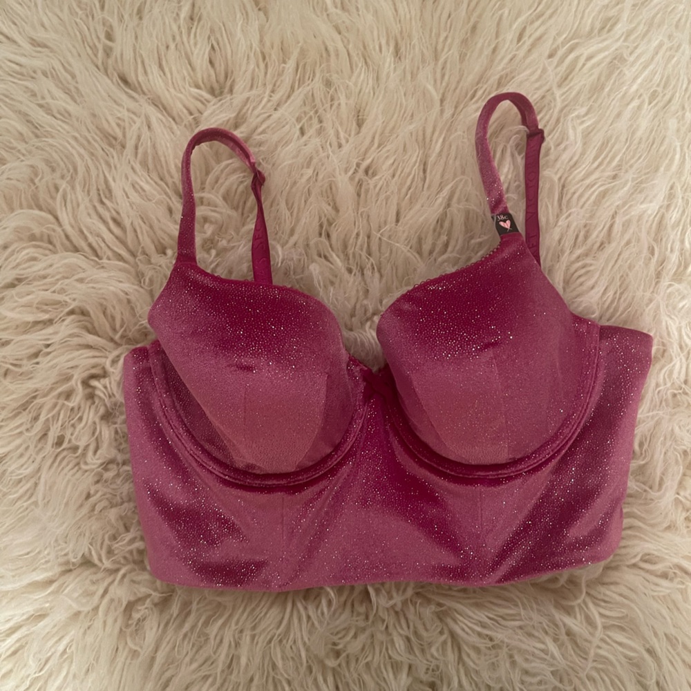 Victoria Secret velvet corset bra